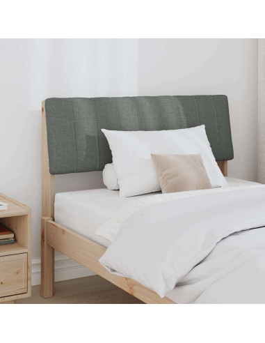 Testiera imbottita Grigio scuro 90 cm Pino massello