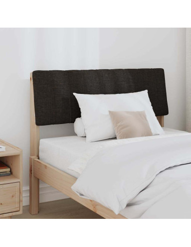 Testiera imbottita Nero 90 cm Pino massello
