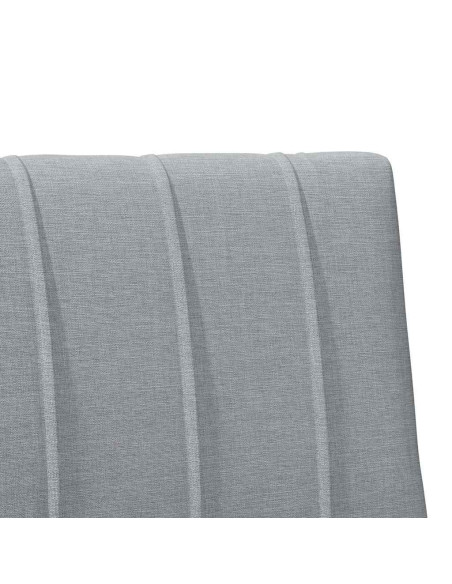 Testiera imbottita Grigio chiaro 90 cm Pino massello