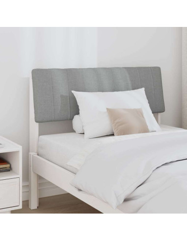 Testiera imbottita Grigio chiaro 90 cm Pino massello