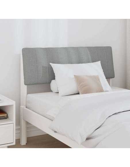 Testiera imbottita Grigio chiaro 90 cm Pino massello