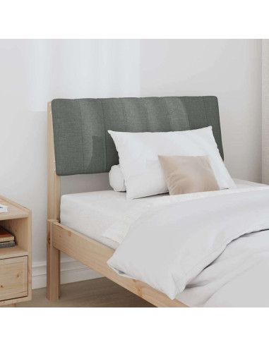 Testiera imbottita Grigio scuro 80 cm Pino massello