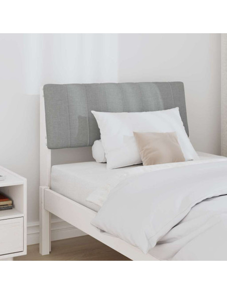 Testiera imbottita Grigio chiaro 80 cm Pino massello