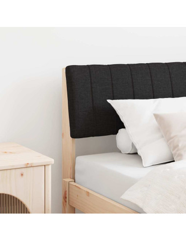 Testiera imbottita Nero 75 cm Pino massello