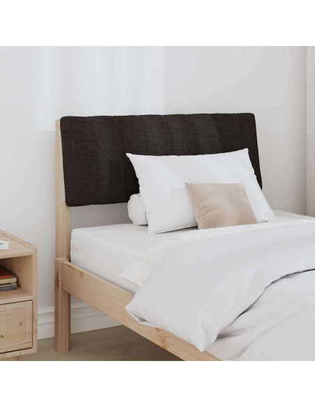 Testiera imbottita Nero 75 cm Pino massello