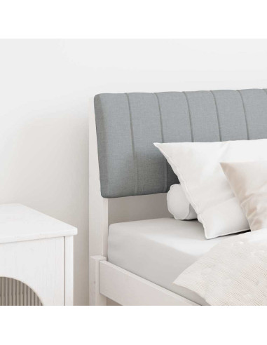 Testiera imbottita Grigio chiaro 75 cm Pino massello