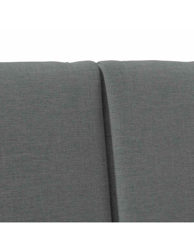 Testiera imbottita Grigio scuro 200 cm Pino massello