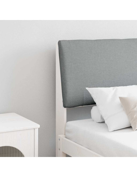 Testiera imbottita Grigio chiaro 200 cm Pino massello