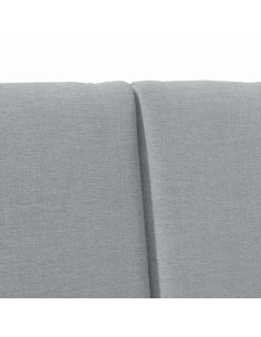 Testiera imbottita Grigio chiaro 180 cm Pino massello 2