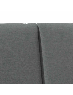 Testiera imbottita Grigio scuro 150 cm Pino massello 2