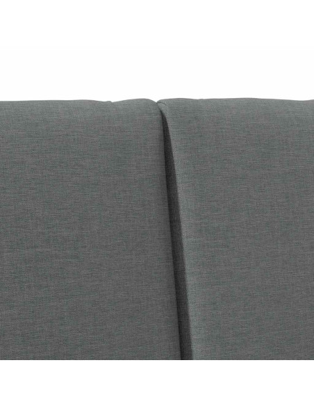 Testiera imbottita Grigio scuro 150 cm Pino massello