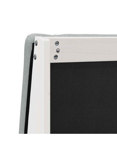 Testiera imbottita Grigio chiaro 140 cm Pino massello