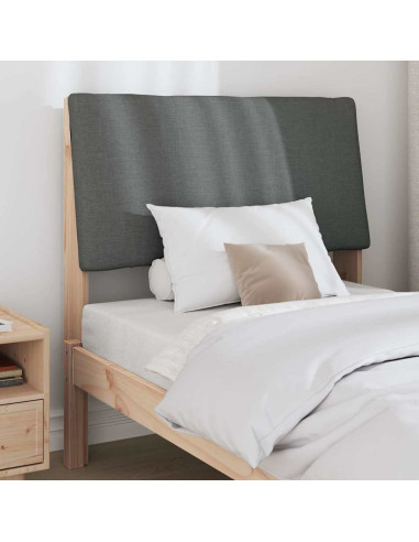Testiera imbottita Grigio scuro 100 cm Pino massello