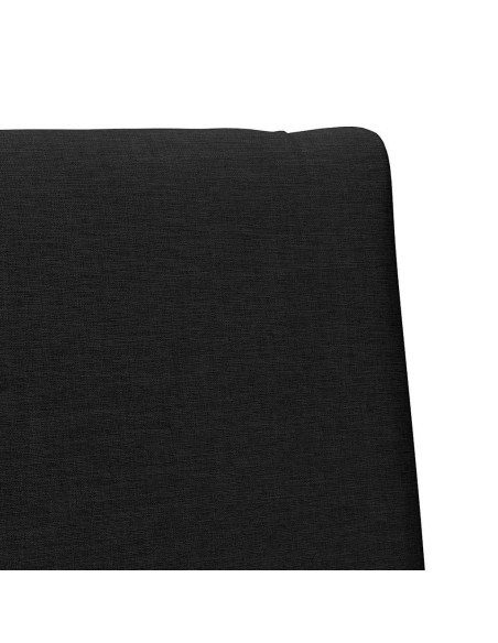 Testiera imbottita Nero 100 cm Pino massello