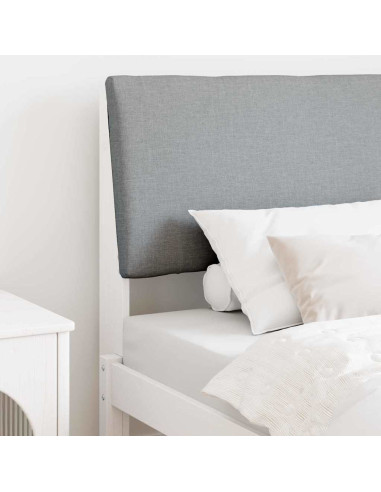 Testiera imbottita Grigio chiaro 100 cm Pino massello