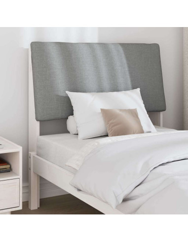 Testiera imbottita Grigio chiaro 90 cm Pino massello