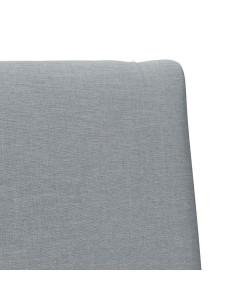 Testiera imbottita Grigio chiaro 80 cm Pino massello 2