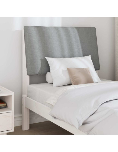 Testiera imbottita Grigio chiaro 80 cm Pino massello