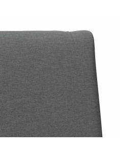 Testiera imbottita Grigio scuro 75 cm Pino massello 2