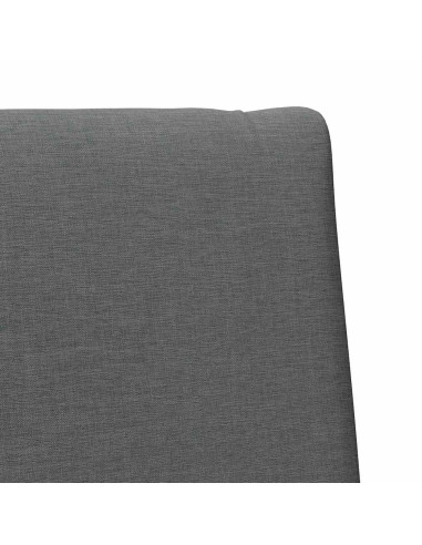 Testiera imbottita Grigio scuro 75 cm Pino massello