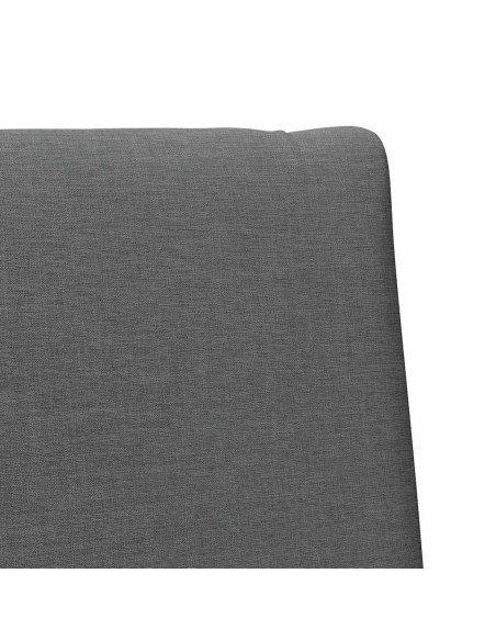 Testiera imbottita Grigio scuro 75 cm Pino massello