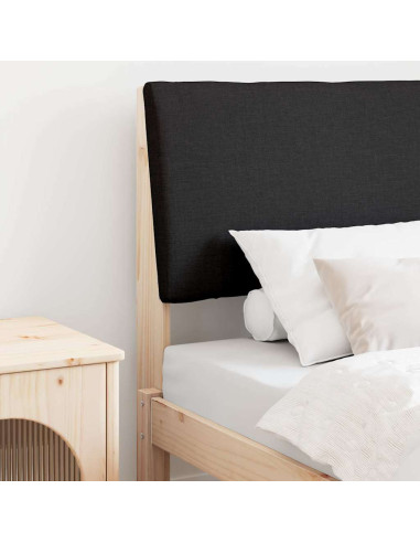 Testiera imbottita Nero 75 cm Pino massello