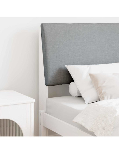 Testiera imbottita Grigio chiaro 75 cm Pino massello