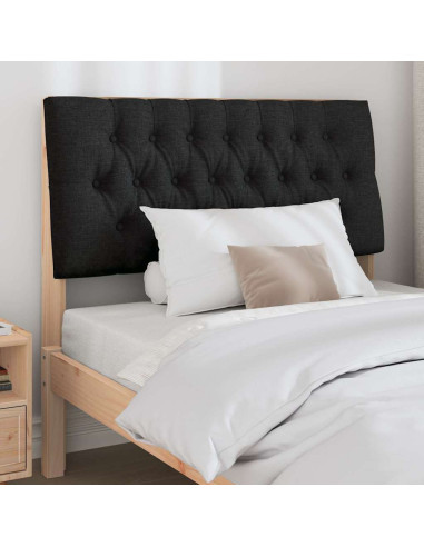 Testiera imbottita Nero 100 cm Pino massello