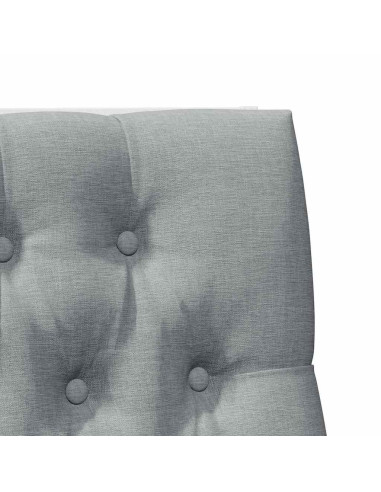 Testiera imbottita Grigio chiaro 100 cm Pino massello