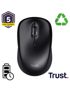 YVI+ WIRELESS MOUSE GLOSSY BLACK