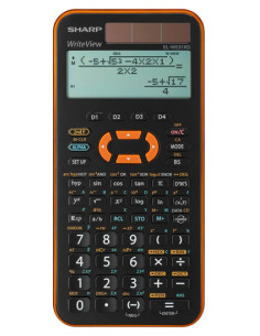Sharp EL-W531XGYR calcolatrice Tasca Calcolatrice scientifica Nero, Arancione