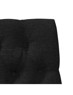 Testiera imbottita Nero 80 cm Pino massello 2