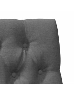 Testiera imbottita Grigio scuro 75 cm Pino massello 2