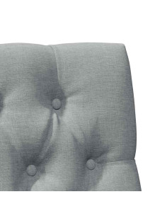 Testiera imbottita Grigio chiaro 75 cm Pino massello 2