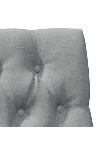 Testiera imbottita Grigio chiaro 75 cm Pino massello