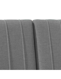 Testiera imbottita Grigio scuro 160 cm Pino massello 2