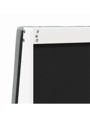 Testiera imbottita Grigio chiaro 200 cm Pino massello