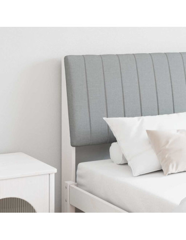 Testiera imbottita Grigio chiaro 200 cm Pino massello