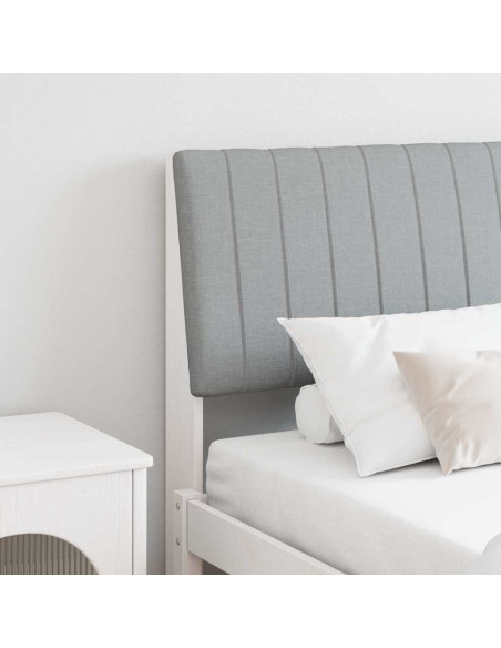 Testiera imbottita Grigio chiaro 200 cm Pino massello