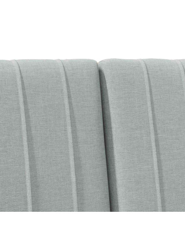 Testiera imbottita Grigio chiaro 180 cm Pino massello