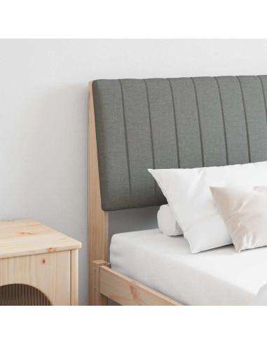 Testiera imbottita Grigio scuro 180 cm Pino massello