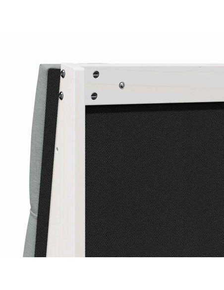 Testiera imbottita Grigio chiaro 90 cm Pino massello