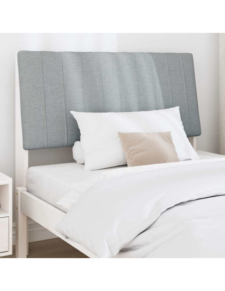 Testiera imbottita Grigio chiaro 100 cm Pino massello