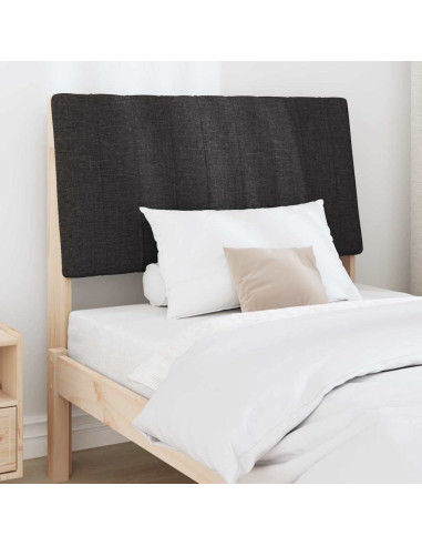 Testiera imbottita Nero 90 cm Pino massello