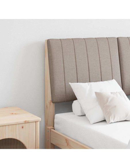 Testiera imbottita Talpa 120 cm Pino massello