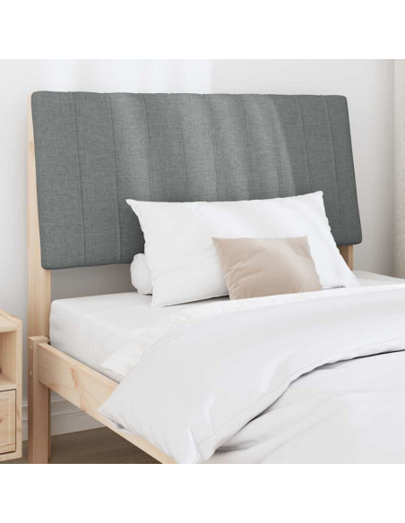 Testiera imbottita Grigio scuro 100 cm Pino massello