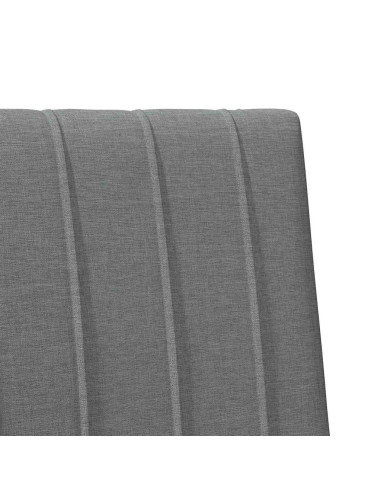 Testiera imbottita Grigio scuro 75 cm Pino massello