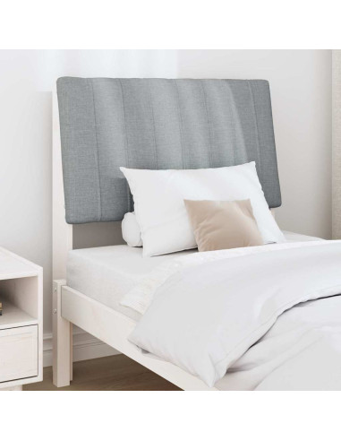 Testiera imbottita Grigio chiaro 80 cm Pino massello