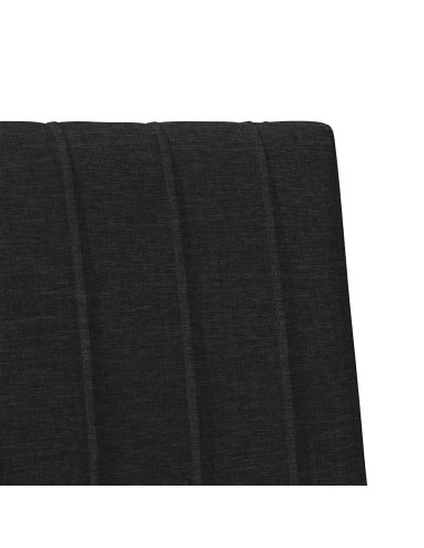 Testiera imbottita Nero 75 cm Pino massello