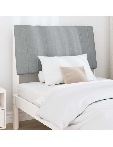 Testiera imbottita Grigio chiaro 90 cm Pino massello